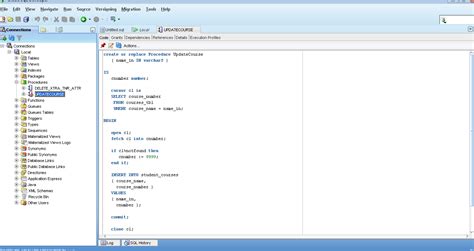 How to Write Procedure in Oracle SQL Using SQL Developer 的图像结果