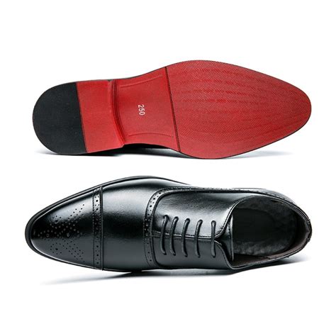 il Rosso - Red bottoms sole Leather Oxford dress shoes for men ...