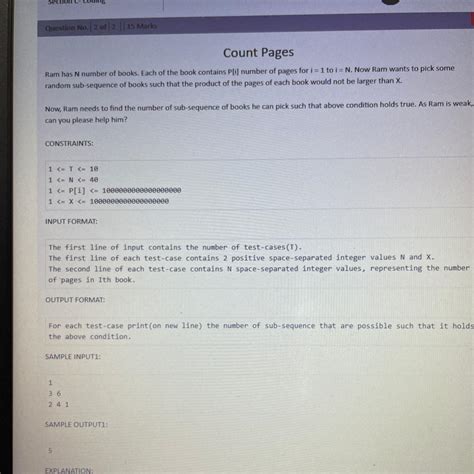 C++ program : Count Pages Ram has N number of books. Each of the book ...