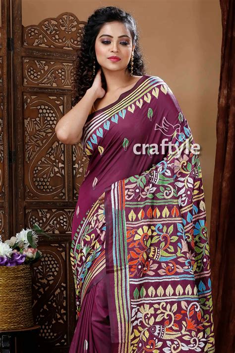 Kantha Stitch Sarees Handcrafted Bengal Heritage – Craftyle