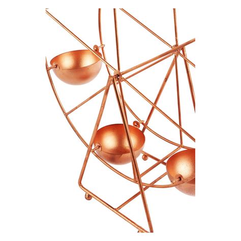 Buy Metal Decorative Giant Wheel Tealight Holder | Round Diya Stand ...