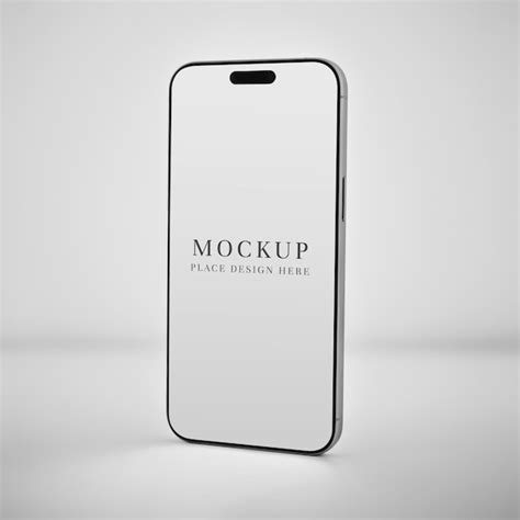 Minimalistic smartphone mockup display for app wallpaper or web design ...