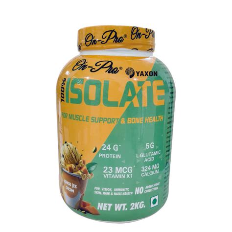 ONPRO 100% ISOLATE PROTEIN POWDER (MANGO ICE CREAM FLAVOUR) 2 Kg Jar ...