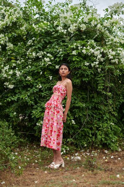 Le Blush Fleur Sundowner Co-ord Set – Khajoor