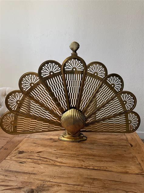 Peacock Fireplace Screen