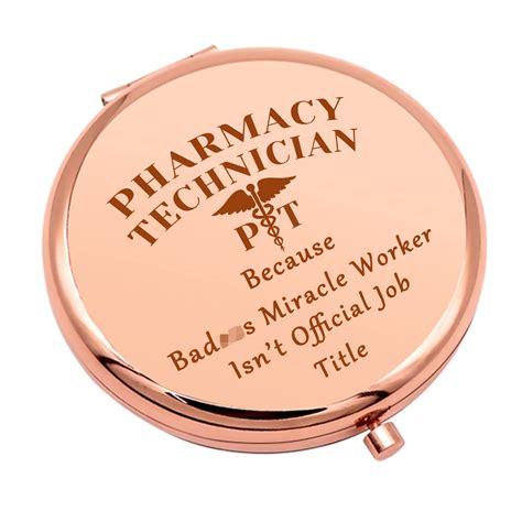 Amazon.com: Pharmacy Technician Gifts Compact Makeup Mirror Pharmacist ...