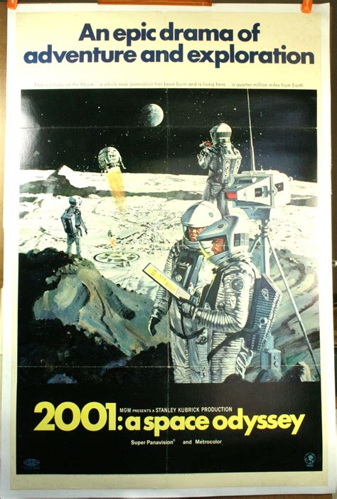 2001 A SPACE ODYSSEY, Stanley Kubrick Original 1 Sheet Movie Poster ...