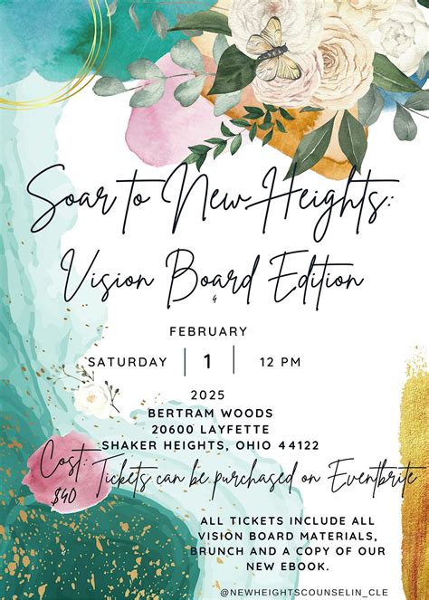 Soar to New Heights: Vision Board Edition, Bertram Woods Branch Library ...