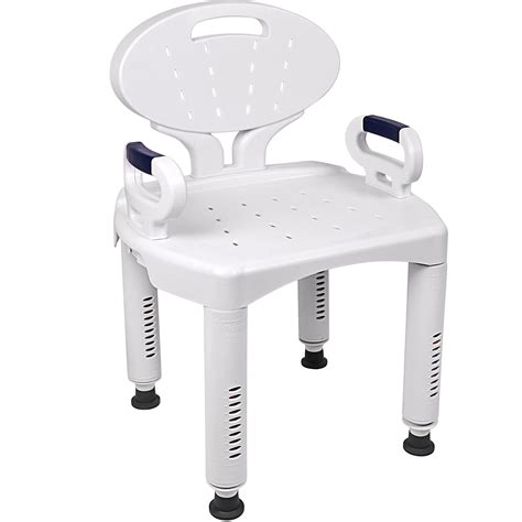Vaunn Medical Shower Chair Bathtub Seat With Armrests And Back ...