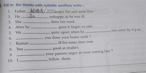 fill in the blanks with suitable auxiliary verbs: - Brainly.in