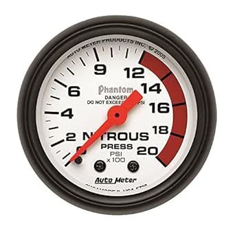 Auto Meter 5728 Phantom Mechanical Nitrous Pressure Gauge : Amazon.in ...
