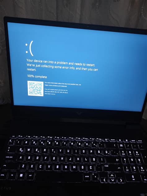 HP Victus Laptop Your PC Ran İnto A Problem And Needs To Restart ...