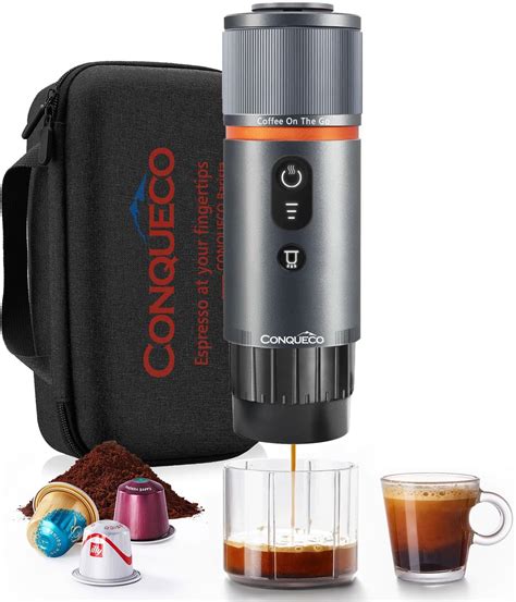Amazon.com: CONQUECO Portable Espresso Coffee Machine: 12V Electric ...