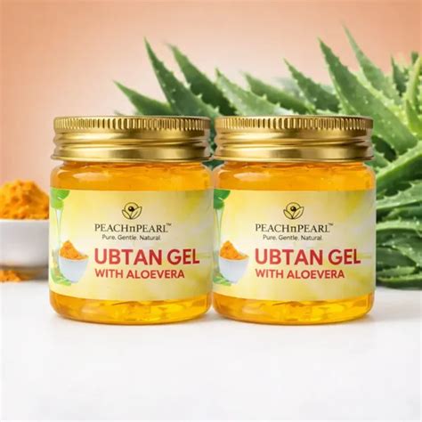 PEACHnPEARL Pack of 2 PEACHnPEARL™ Ubtan Gel with Aloe Vera | Gentle ...