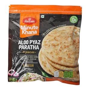 Haldiram's Minute Khana Aloo Pyaz Paratha, 400 gm : Amazon.in: Grocery ...