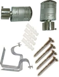 Homefab India Silver Rod Rail Bracket Metal Price in India - Buy ...