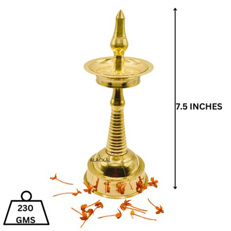 Light Up Your Home: 10 Pooja Room Brass Lamps – Alackal Bell Metals