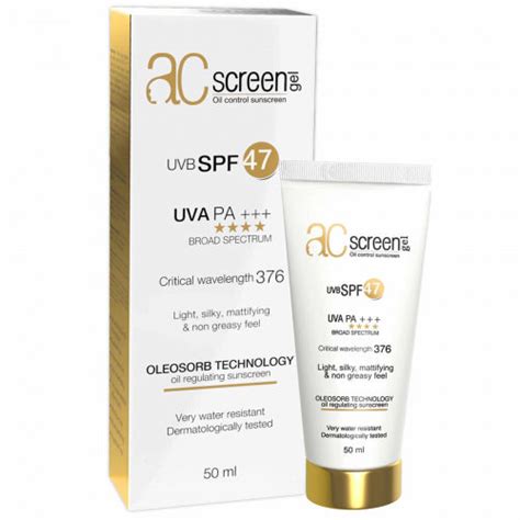 Buy Ac Screen Sunscreen Gel, 50ml Online : ClickOnCare.com