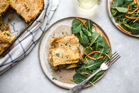 Vegetable Lasagna with White Sauce (Vegan & GF)   From My Bowl