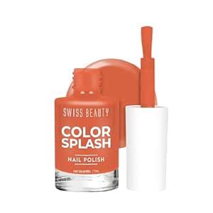 Buy Swiss Beauty Color Splash Nail Polish with Glossy Gel Finish | Non ...