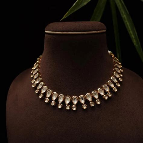 Kundan Choker Necklace & Polki Choker Necklace
