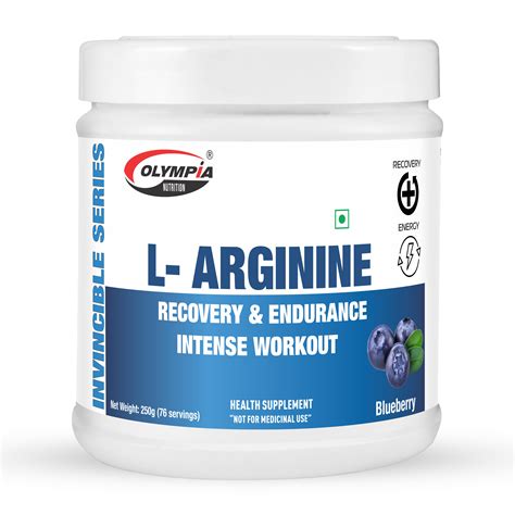 L-Arginine 250g | Nitric Oxide Booster Supplement India – Olympia Nutrition