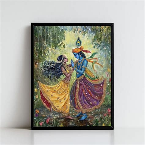 Buy Radha Krishna Painting Online In India - Etsy India