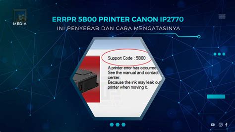 Canon Printer Error Code 5B00 的图像结果