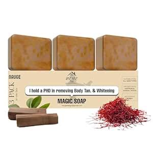 Buy HarGhar Soaps Sandalwood & Saffron Magic Soaps For Bath (100 Gms ...