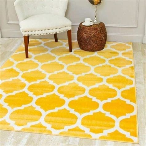 Luxe Weavers Luxe Weavers Geometric Trellis Yellow 5x7 Area Rug ...
