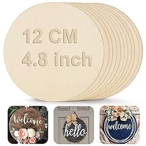 PD Craftozone Round Circle MDF Pine Wood 12 Cm MDF Boards for Art and ...