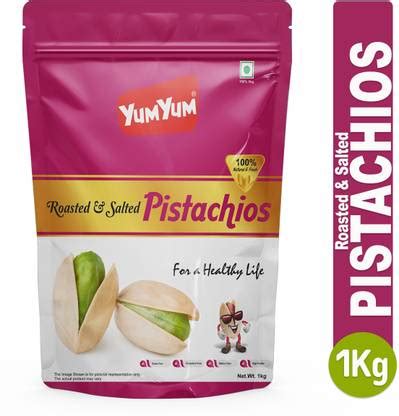 YUM YUM Premium Roasted & Salted Pista 1kg Pistachios Price in India ...