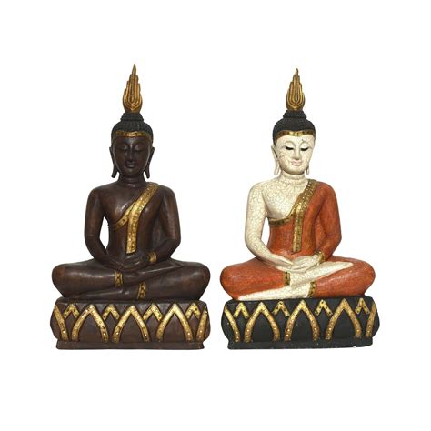 Meditating Buddha Wooden Statue for Home Decor | Kasha Interior – Kasha ...