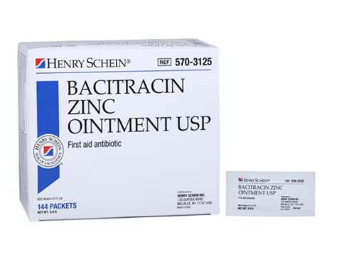 Bacitracin Zinc Topical Ointment 0.9gm Foil Pack - Medex Supply - bacitracin zinc ointment