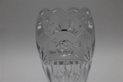 1992 Oneida Southern Garden Crystal Vase - Etsy