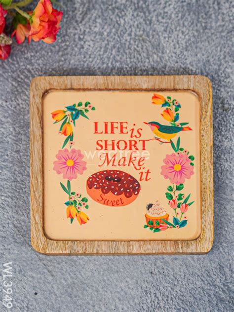 Digital Printed Wooden Square Platter - WL3949 – Wedtree