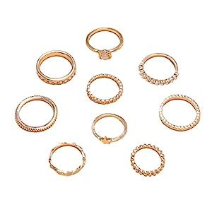 Buy Shining Diva Fashion Latest Stylish Metal Boho Midi Finger Rings ...