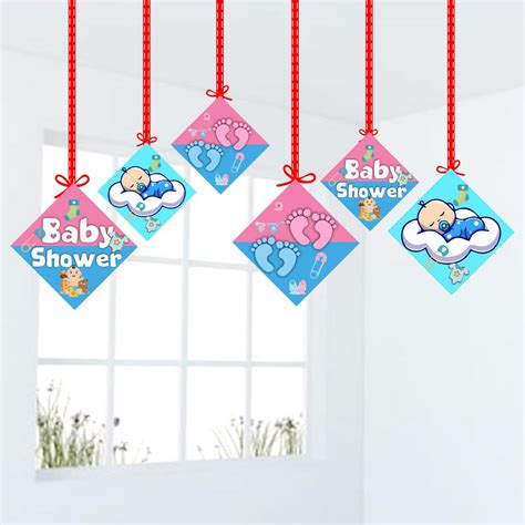 Partyzon Baby Shower Colourful Hanging Buntings Flag for Party ...