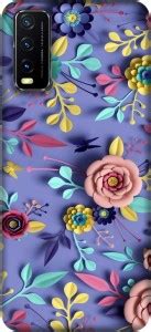 PNBEE Back Cover for vivo Y12s, V2026, V2033 - 3D Flower Print - PNBEE ...