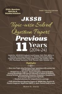 JKSSB Topic-wise Solved Question Papers: Buy JKSSB Topic-wise Solved ...