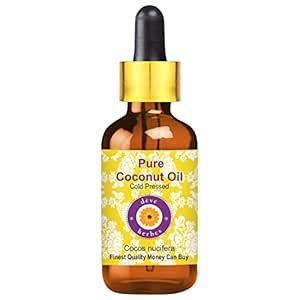 Buy Deve Herbes Pure Coconut Oil (Cocos nucifera) with Glass Dropper ...