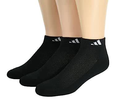 Adidas Women's Low Cut Sock, Black/White, 3-Pack, Shoe Size 5-10 ...