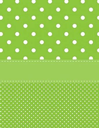 Buy Green Polka Dot Notebook - 4x4 Quad Ruled: 8.5 x 11 - 101 Sheets ...