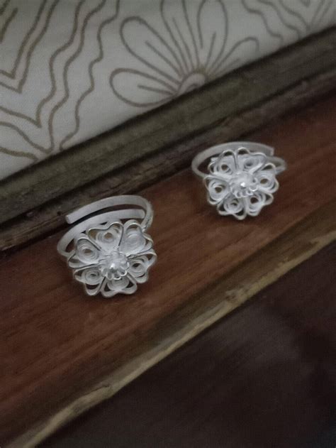 Silver Toe rings online for women | Silverlinings | Handmade Filigree
