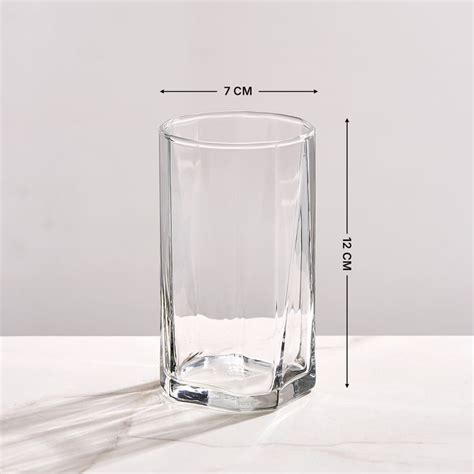 Buy OCEAN Pyramid Set of 12 Water and Whiskey Glasses - 300ml + 330ml ...