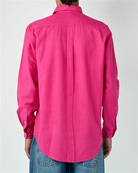 Wing Tip Collar Shirt (Hot Pink) – The Palace Atelier