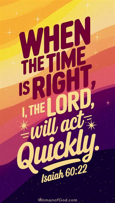 Isaiah 60:22 - Trusting God's Timing: A Reflection on – The Lord Will ...