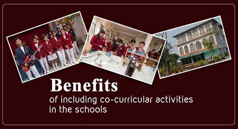 Benefits of including co-curricular activities in the schools.