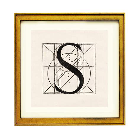 Architectural Letter S from De Divina Proportione by Leonardo da Vinci ...
