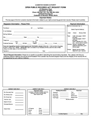 Fillable Online Important Notice Requestor Information Please Fax Email ...